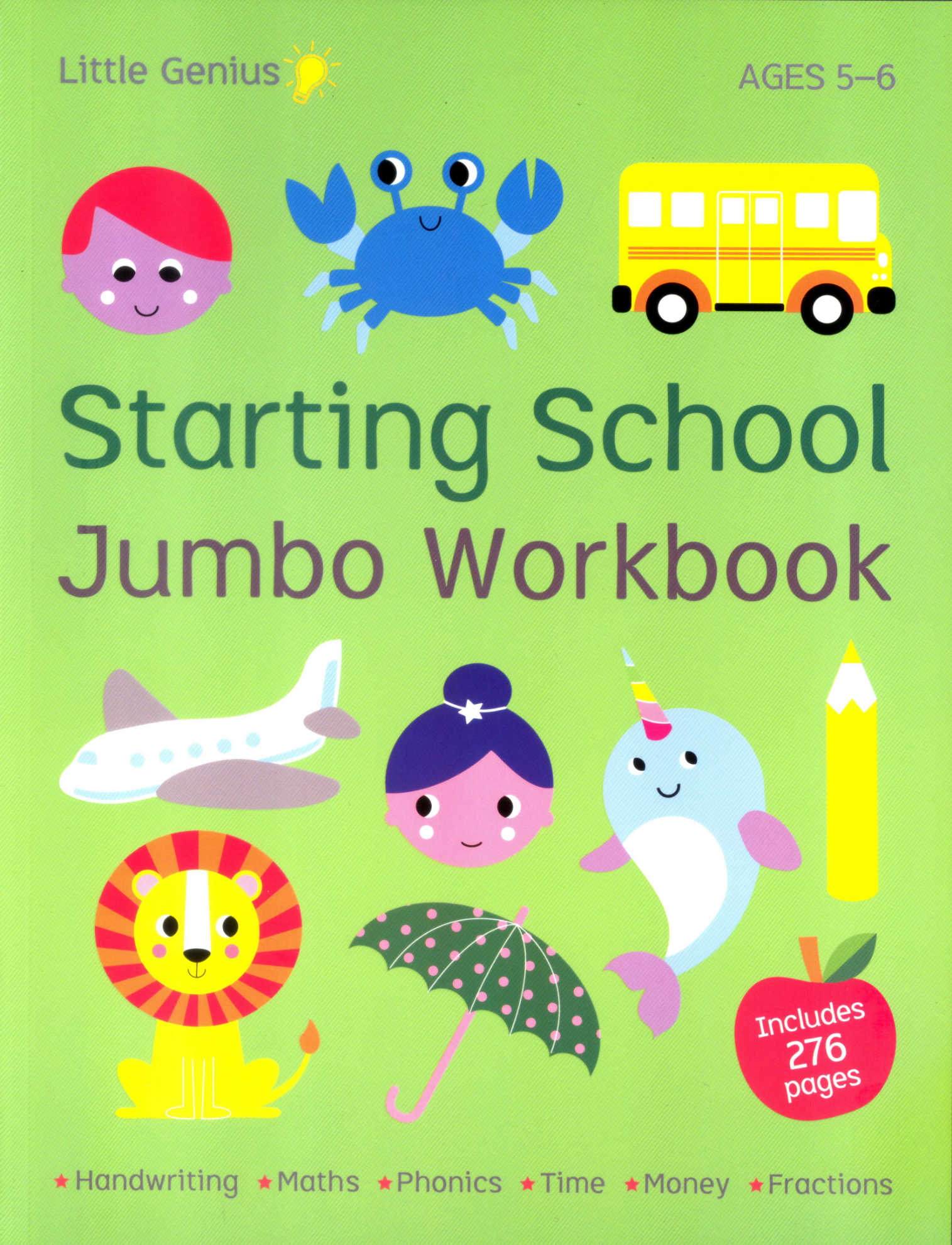 Learning is Fun. LITTLE GENIUS JUMBO WORKBOOK-STARTING SCHOOL AGES 5-6