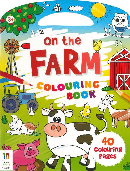 Picture of HINKLER EXPLORE COLORING BOOK-ON THE FARM