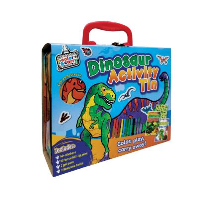 Picture of COLOR AND CARRY ACTIVITY TIN-DINOSAUR